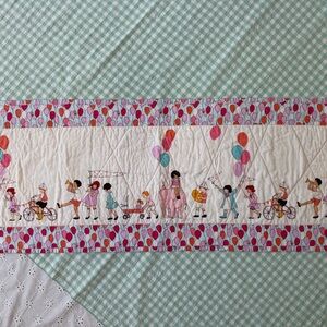 Children's Parade Michael Miller table runner for birthday party or playroom